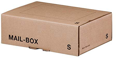 Ropipack Mailbox Versandkarton Versandbox wiederverschließbar 249 x 175 x 79 mm Braun S 20 Stück