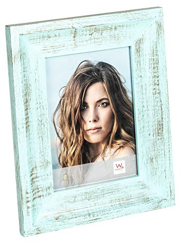 walther design Bilderrahmen blau 15 x 20 cm mehrfach gekehltes Profil aus Holz Marley AN520L