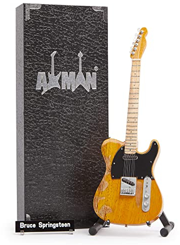 B Springsteen Distressed - 1950 - Miniatur-Gitarren-Replik - Musikgeschenke - handgefertigte Verzierung