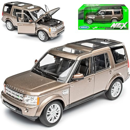 Welly Land R*o*v*e*r Discovery 4 Braun Ab 2009 1/24 Modell Auto mit individiuellem Wunschkennzeichen