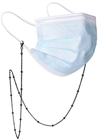 ChainsHouse Herren Kugelkette Brillenschnur 71cm lang Brillenband für SonneBrillen LeserBrillen Maskkette für Männer Frauen Model