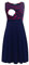 Smallshow Robe d'allaitement de Maternité sans Manches en Patchwork pour Femmes avec Poches Navy Wine Stripe-Navy Medium