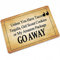 Go Away Floor Entrance Door Mat Indoor/Outdoor, Low Key Door Mat Fashion Welcome Mat Garage Yard Snow Shovel Front Door Mat, 15.7 X 23.6 Inches, Brown