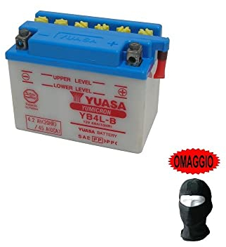 KOMPATIBEL MIT Aprilia Habana Habana 50 1999 A 2003 Batterie YB4L-B 12V/4AH FÜR Motorrad-Roller SPEZIFISCHE HERVORRAGENDE QUALITÄT KOMPLETT UND BEREITS BEREIT