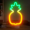 HOSYMO Ananas Neon Light, LED Neon Schild Leuchtreklame mit Ständer, Batterie oder USB Betrieben, Neon Sign Licht Deko für Party, Bar, Schlafzimmer, Weihnachten