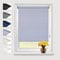 Eurohome Verdunkelungsrollo Thermo Rollo 120x160cm (Stoffbreite 116 cm) Hellgrau Klemmfix ohne Bohren mit gleichfarbige Beschichtung Seitenzugrollo Oeko-TEX Standard 100 Klemmrollo für Fenster & Tür