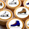 24 edible PRE CUT Ice Skating bookts style kids childrens party decorations Wafer Paper Cupcake Fairy Cake Toppers