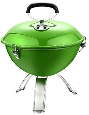 WANWEN Tragbarer Holzkohlegrill Holzkohle-Barbeque-Grill-Grills im Freien Steuerungs-Rundgrill Tailgating Patio Hinterhof-Camping-Stahl-Grillrost Go-Anywhere (Color : C) Little Surprise