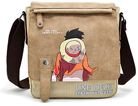 CHENMA Anime Canvas College Umhängetasche Daypack Schultasche Schuterltasche Büchertasche Backpack Bag One Piece
