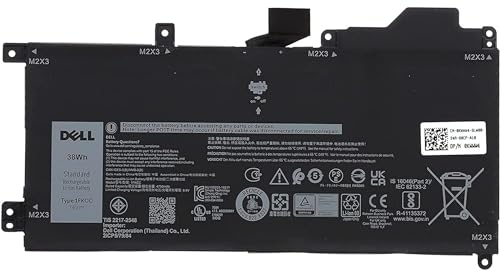 Dell Batterie Akku 38Wh 2-Zellen 4750mAh 7.6V für Dell Latitude 7200 2-in-1 Latitude 7210 2-in-1 T04J Typ: 1FKCC D9J00 T5H6P KWWW4 von Dell