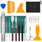 Dottall Plotter Zubehör, 19 Stück DIY Craft Tool Art Work Set, Vinyl Entgitterungswerkzeuge, HTV, Etikettierung, Cameos, einschließlich Spatel für Scherenschnitte, Entgitterungshaken, Pinzette