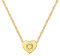SBI Jewelry Gold Heart Name Initial Necklace for Women Personalised Necklace for Mum Name Love Heart Birthday Jewllery Gifts for Her