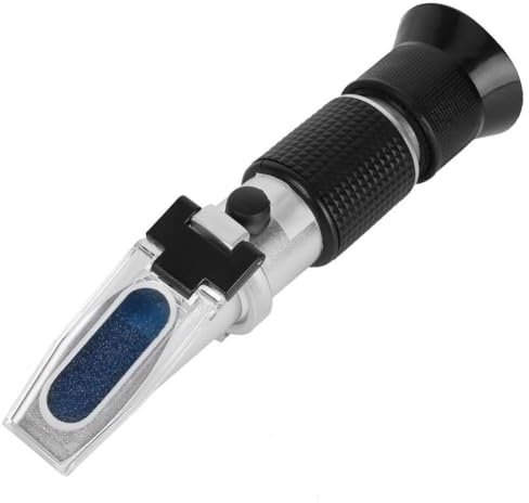 Refraktometer Hydrometer, Refraktometer Brix Zucker, RHB-80ATC, 0–80% Handrefraktometer, Handrefraktometer für Honig Pflanzenölen Zuckersirup Fruchtmarmelade Melasse