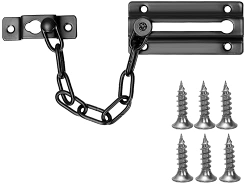 Tür Sicherheitskett Edelstahl Türkette Sicherheitsschloss Mit 6 Schrauben Türkettenschloss Tür Latch Guard Kette Für Haus, Hotel, Innentüren Und Fenster