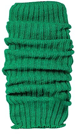 DondPO Kniestrümpfe Damen Wolle, Frauen Weich Strick Winterwärmer Beinwärmer Tanzen Elastische Yoga Knöchelwärmer Beinlinge Stulpen Warm Winter Grün Beinstulpen Legwarmers