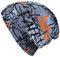 Wollhuhn Jungen/Mädchen Shorties Beanie/Beanie-Mütze/Kinder-Mütze Bequem Viele Motive Jersey Zweilagig Gefüttert Übergangszeiten (Öko-Stoffe/Bio) 2024202401 (Skater Grau/Orange, L)