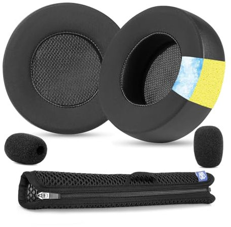 TaiZiChangQin Almohadillas de Repuesto compatibles con Auriculares Corsair Virtuoso RGB Wireless SE/Virtuoso XT Gaming Gel de refrigeración Kit de Funda para Diadema