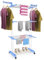 JUPPLIES - Tendederos Plegables con 4 Niveles para Interior - Tendedero Vertical Plegable para Ropa de Acero Inoxidable con Ruedas - Tenderete Extensible y portatil 175cm Altura