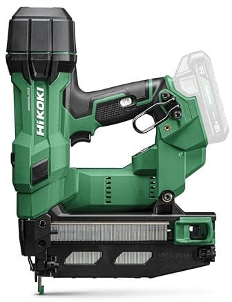 HiKOKI Akku-Stiftnagler 0° - 18 V, 25-64 mm Nägel, 16 Gauge - Kompakt, leicht, leistungsstark, LED-Licht, Brushless Motor, Luftfederantrieb - Inkl. Systemkoffer