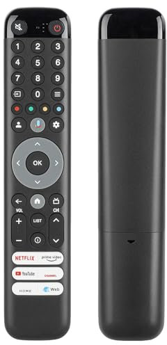 RC833 GUB1 - Mando a distancia de voz compatible con TCL LED LCD TV 50C643 50C745 55C745 55C641 55C749 65C643 75P745 75C845 98P745 50QM8B Controlador Reemplazo con Netflix Prime3 Video Youtube Botones