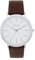 s.Oliver Armbanduhr Herren Quarzuhr Analog, mit Kunstleder Armband, Braun, 3 bar Wasserdicht, Kommt in Uhren Geschenk Box, 2039517