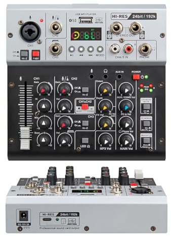 OUTFYT 24bit 192k Interface Soundkarte mit Monitor 5.0 BT PC,Interessanteres Klangerlebnis