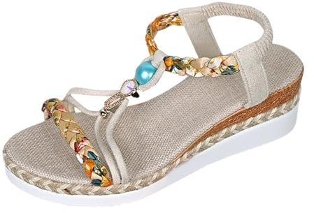 Stivali Alti Camoscio Nero Sandali eleganti da donna per un uso quotidiano casual Design bohemien con punta aperta e tessuto Perfetto per abiti estivi con jeans Stiletto Rosso Tacco, Azzurro, 38 EU