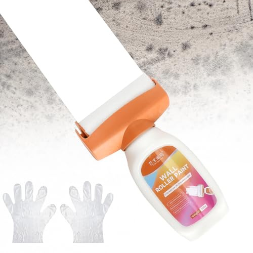 Peinture murale blanche 500 g, avec rouleau de peinture, peinture de retouche murale, rouleau de retouche murale, rouleau de réparation murale, rouleau avec pâte de réparation murale, pour rayures