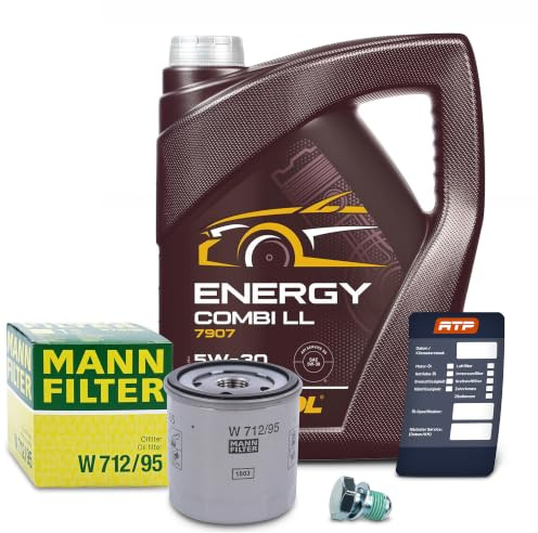 Set bestehend aus Ölfilter + 5l 5W-30 Motoröl 41167864