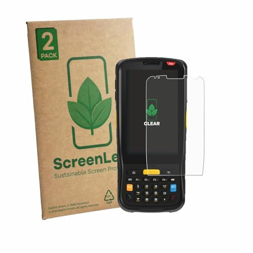 ScreenLeaf 2 Stück Schutzfolie für Newland MT65 Beluga V [nachhaltiger Displayschutz, Folie, transparent, kratzfest]