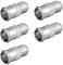 5 Stück F-Stecker Quick auf F-Buchse Kabel SAT TV Adapter Verbinder Schnellstecker