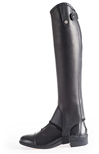 Suedwind© Chap »Grand Prix Pro« | Sportlicher Echtleder Stiefelschaft | Argentinisches Leder | Enganliegende Passform | Eleganter Reitschaft in Farbe: Schwarz Black - XS 34/48