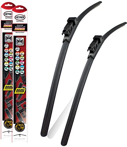 Heyner Germany Aero Flat Windscreen Wiper Blades Replacement Front Set 24 18 for BMW 4 Series 2013-2022 HSF2418PT