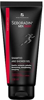 Seboradin Shampoo Duschgel 2 in 1 Für Männer Haarshampoo Body Wash Shower Gel Für Herren Sportdusche Dusche Haar Haut Reinigung Pflege 200 ml Men Sport