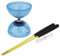 Diabolo mit Zusätzlicher Schnur, Jonglierspielzeug mit Diabolo Metallhänden, Blau, 13cm