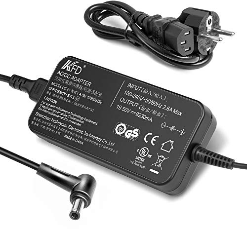 KFD 180W Adaptador Cargador Portátil para ASUS TUF Gaming F15 FX505D FX505DD FX505DT FX505DU FX506 FX506LI FX506LH FX505DY FX505G FX505GT FX505GD FX505GE FX505GM FX505 FX506LU Gaming 19.5V 9.23A