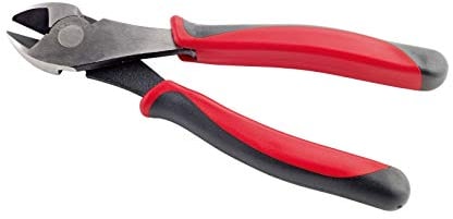 K&M 14590 Saitenschneider für Bass und Gitarre aus Stahl mit gummierten Griffen in Profi-Qualität