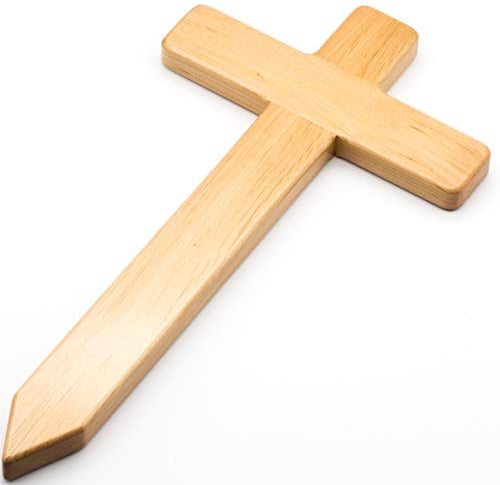 Élégante Petite Croix en Bois d'Aulne de l'UE pour Tombe - Croix Funéraire de Rechange pour Cimetière, Décoration pour Chien, Chat et Animal