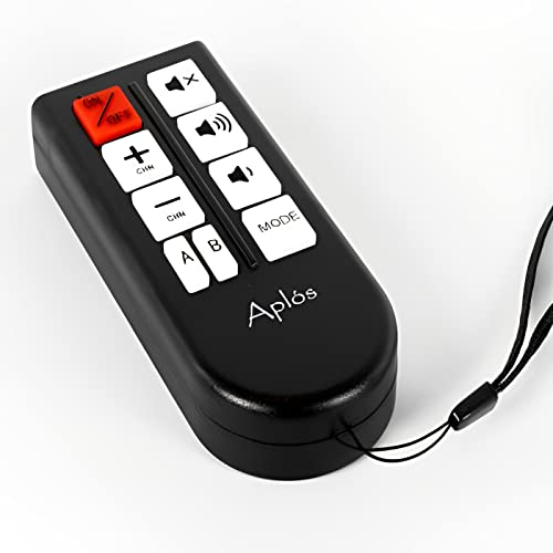 Eurotel APLOS Universal TV Remote Control 8 Programmable Buttons for Visually Impaired/Seniors/Hotels