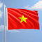 Flagge VIETNAM 100 x 150 cm aus Polyester Nautik 115 g/m² mit doppelter Umrandung, Seil und Mantel. Geeignet für den Innen- und Außenbereich
