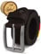 Cartvelli Herren Ledergürtel Dunkelbraun 90cm Made in Germany - 40mm Echt-Leder Gürtel Schnalle Silber Herrengürtel Vollleder Jeansgürtel BS19db-90