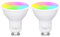 Fitop Alexa Glühbirnen GU10 Wlan Smart Lampe,4.7W Entspricht 50W,RGB 16 Millionen Farben+Warmweiß-Kaltweiß,Dimmbar per App oder Sprach,Kompatibel mit Alexa/Google Home,Kein Hub Benötig,2 Stück