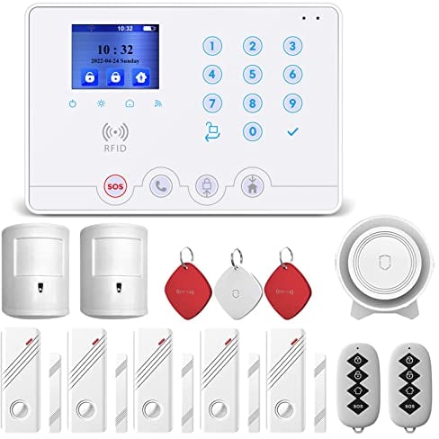 Wolf Guard 4G WiFi Home Alarmsystem alarmanlagen auf Deutsch, smart Home alarmanlage mit app, kompatibel mit Alexa