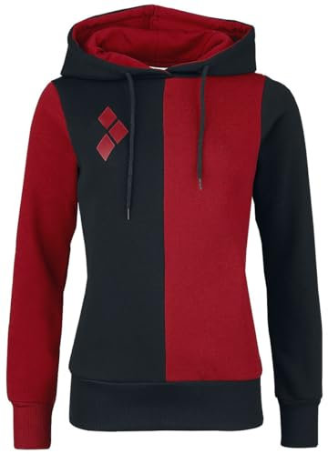 Batman Harley Quinn Frauen Kapuzenpullover rot/schwarz XL
