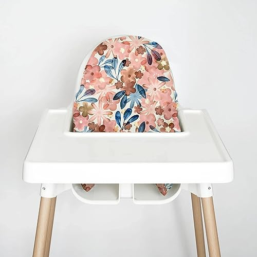 Nibble & Rest Highchair Cushion Cover for Inflatable Cushion, Compatible For Antilop Highchair Accessories, Stain-Proof&Wipeable Cushion Cover(Cushion NOT Included)(pinkpoises)