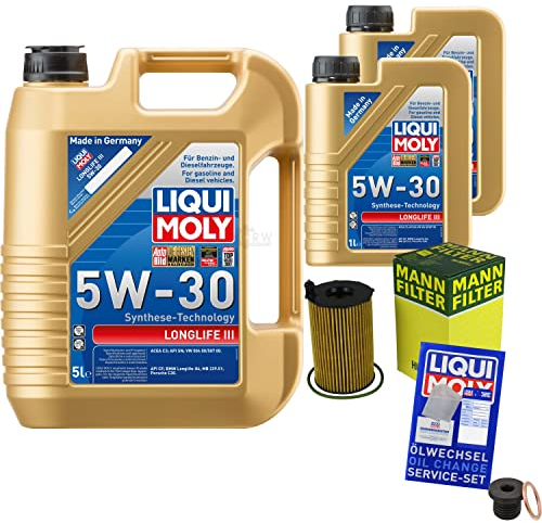 EISENFELS Inspektionspaket Wartungspaket Filterset mit 7 L Motoröl 5W-30, Ölfilter, Dichtring
