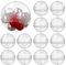 DECHOUS 100 Pièces Mini Boule Plastique Transparente À Remplir 1.2/ 3.2 cm Boule De Noel Transparente Sphere Plastique pour Distributeur De Bonbons Gumball Machines