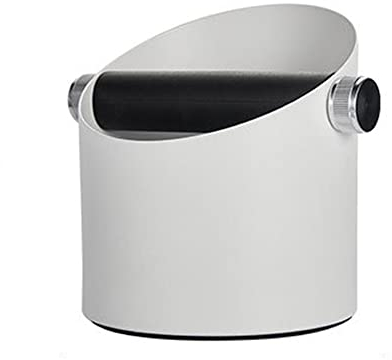Lrtzizy Knock Box for Coffee with Removable Knock Bar Espresso Bin for Home Kitchen Office Espresso Machine Accessories-White