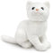lilizzhoumax Weiße Katze plüschtier 28cm/11”, Simuliertes Tier Katze Plüschtier, Kawaii Katze Kuscheltier Stofftiere Realistische Katze Spielzeug für Wilde Tiere, Geschenk für Freunde und Kinder