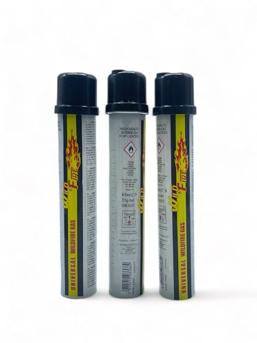 Clearfee Windfire Butan-Propan Feuerzeuggas | 65ml transparent Flasche | 100% Erdöllgas | Nachfüll Gas Feuerzeuge | Nachfüllen Feuerzeuge Flammbierbrenner Gas | Metallventil (3)